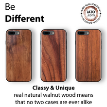 Load image into Gallery viewer, iPhone 8 Plus / 7 Plus - iATO Walnut Wood Case - Protective Design. - iATO Awesome