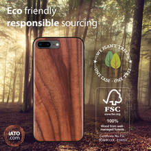 Load image into Gallery viewer, iPhone 8 Plus / 7 Plus - iATO Walnut Wood Case - Protective Design. - iATO Awesome