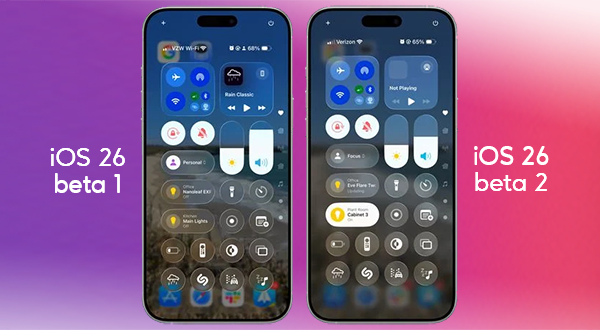 iOS 26 Beta 2 Brings Improved Control Center Design