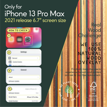 Load image into Gallery viewer, iPhone 13 Pro Max - iATO Skateboard Wood Case - Protective Design. - iATO Awesome
