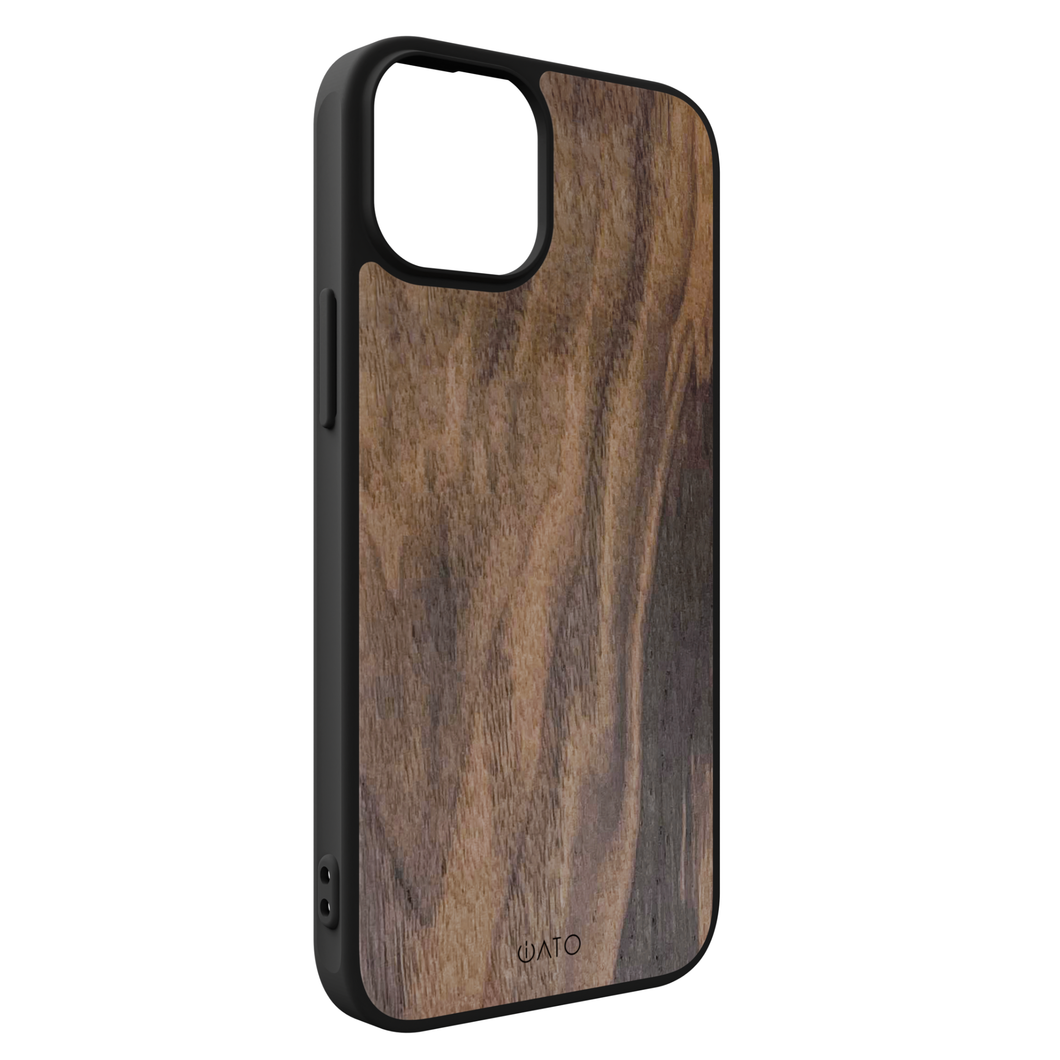 iATO Walnut Wood Case Compatible with iPhone 15 - iATO Awesome