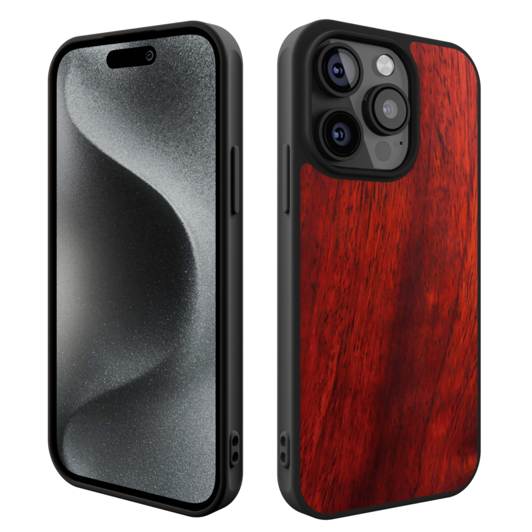 iPhone 15 Pro Max - iATO Rose Wood Case - Protective Design. - iATO Awesome