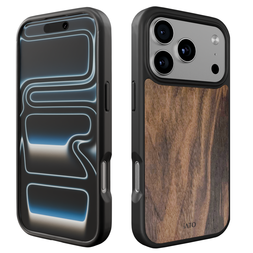 iPhone 17 Pro Max Case - MagSafe® Compatible - Walnut Wood