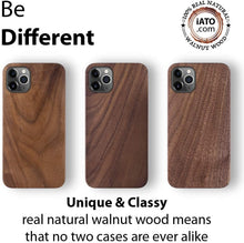 Load image into Gallery viewer, iPhone 12 &amp; 12 Pro Case - Minimalistic Design - Walnut Wood
