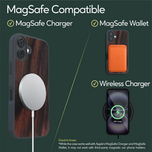 Load image into Gallery viewer, iPhone 16 Case - MagSafe® Compatible - Ebony Wood - iATO Wooden Wonders
