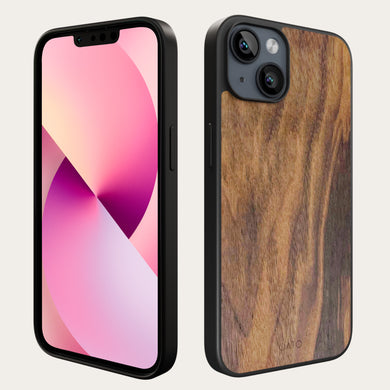 iPhone 13 mini - iATO Walnut Wood Case - Protective Design. - iATO Awesome