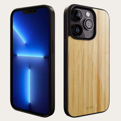 iPhone 13 Pro - iATO Bamboo Wood Case - Protective Design. - iATO Awesome