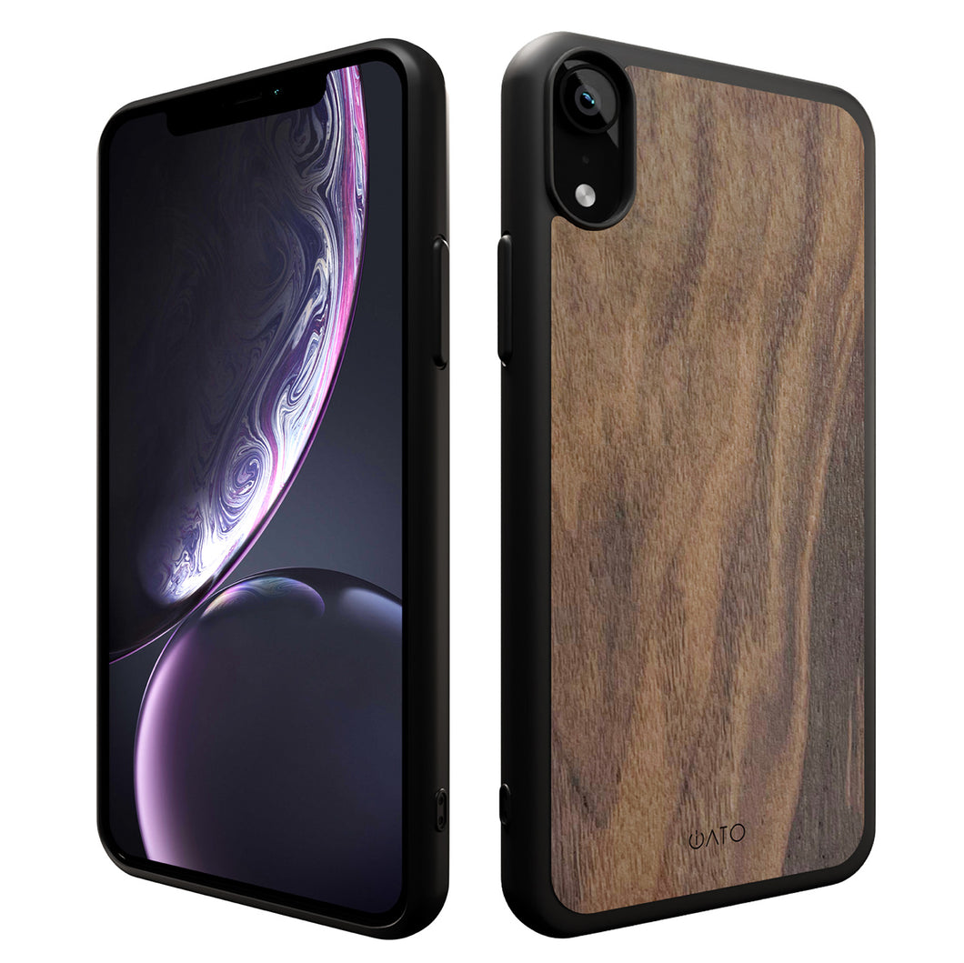 iPhone XR Case - Walnut Wood