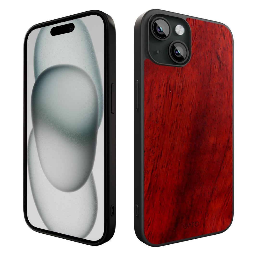 iPhone 15 Plus - iATO Rose Wood Case - Protective Design. - iATO Awesome