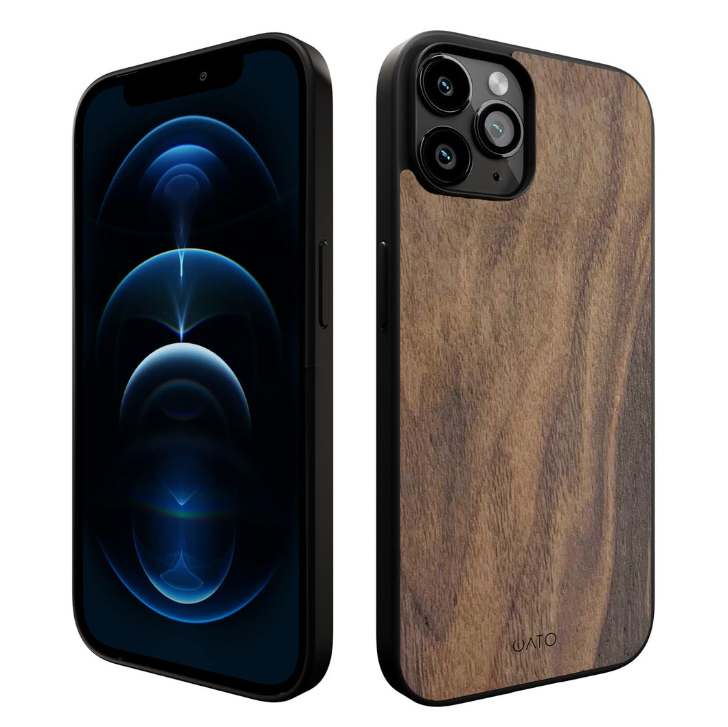 iPhone 12 & 12 Pro Case - Walnut Wood