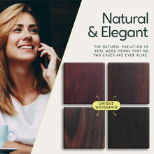 Load image into Gallery viewer, iPhone 16 Pro Max Case - MagSafe® Compatible - Ebony Wood - iATO Wooden Wonders
