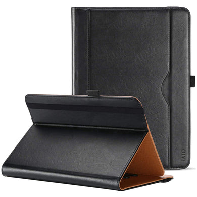 iATO Universal Case for 9 inch - 10 inch Tablet PCs. Protective Folio Case with Rotatable Kickstand and Multiple Viewing Angles - Black - iATO Awesome