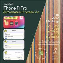 Load image into Gallery viewer, iPhone 11 Pro - iATO Skateboard Wood Case - Protective Design. - iATO Awesome
