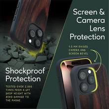 Load image into Gallery viewer, iPhone 16 Pro Max Case - MagSafe® Compatible - Ebony Wood - iATO Wooden Wonders
