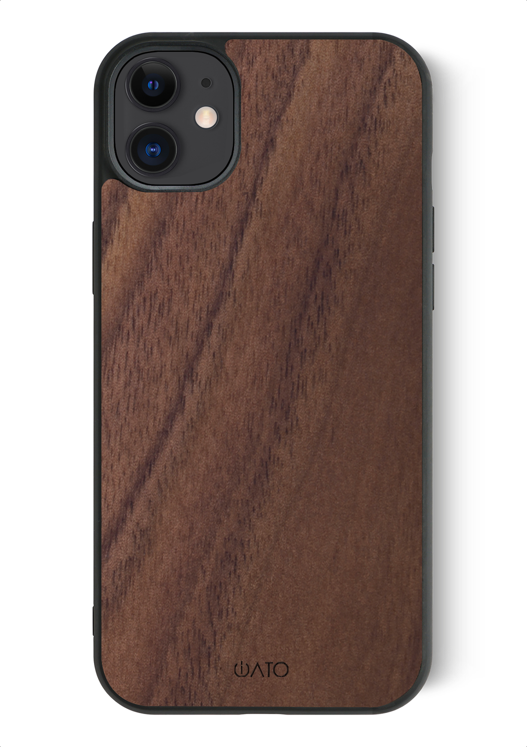 iPhone 11 - iATO Walnut Wood Case - Protective Design. - iATO Awesome