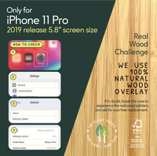 Load image into Gallery viewer, iPhone 11 Pro - iATO Bamboo Wood Case - Protective Design. - iATO Awesome
