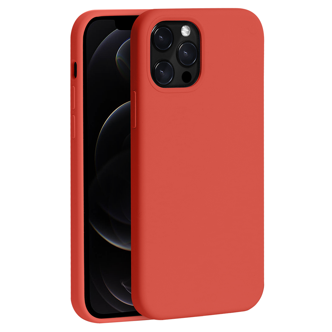 iPhone 12 & 12 Pro - iATO Nectarine Liquid Silicone Case - Protective Design. - iATO Awesome