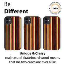 Load image into Gallery viewer, iPhone 12 mini - iATO Skateboard Wood Case - Protective Design. - iATO Awesome
