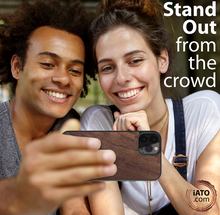 Load image into Gallery viewer, iPhone 12 &amp; 12 Pro - iATO Walnut Wood Case - Protective Design. - iATO Awesome

