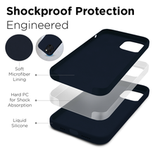 Load image into Gallery viewer, iPhone 13 mini - iATO Midnight Blue Liquid Silicone Case - Protective Design. - iATO Awesome
