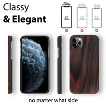 Load image into Gallery viewer, iPhone 12 Pro Max - iATO Ebony Wood Case - Minimalistic Design. - iATO Awesome
