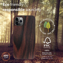 Load image into Gallery viewer, iPhone 12 Pro Max - iATO Ebony Wood Case - Minimalistic design. - iATO Awesome
