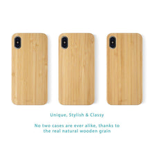 Load image into Gallery viewer, iPhone Xs/X Case. Real Natural Bamboo Wood. Minimalistic Design. - iATO Awesome Accessories 
