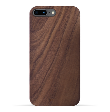 iPhone 8 Plus / 7 Plus Case. Real Natural Walnut Wood. Minimalistic Design. - iATO Awesome Accessories 