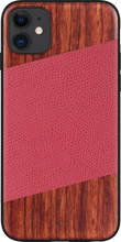 Load image into Gallery viewer, iATO iPhone 11 Rosewood &amp; Red Lizard Pattern Leather - Protective Design. - iATO Awesome
