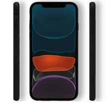 Load image into Gallery viewer, iPhone 11 Case. Real Bois de Rosewood &amp; Black Croco Grain Genuine Leather. - iATO Awesome Accessories 
