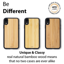 Load image into Gallery viewer, iPhone XR - iATO Bamboo Wood Case - Protective Design. - iATO Awesome
