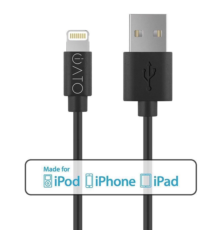 Lightning to USB Cable [Apple MFi Certified] for iPhone, iPad & iPod. 1M. - iATO Awesome Accessories 