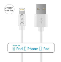 Load image into Gallery viewer, Lightning to USB Cable [Apple MFi Certified] for iPhone, iPad &amp; iPod. 2M. - iATO Awesome Accessories 
