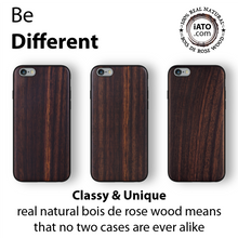 Load image into Gallery viewer, iPhone 6s Plus / 6 Plus Case. Real Natural Bois de Rosewood. 360 Protection. - iATO Awesome Accessories 
