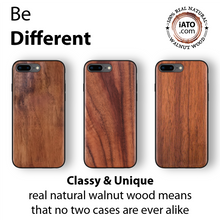Load image into Gallery viewer, iPhone 8 Plus / 7 Plus - iATO Walnut Wood Case - Protective Design. - iATO Awesome
