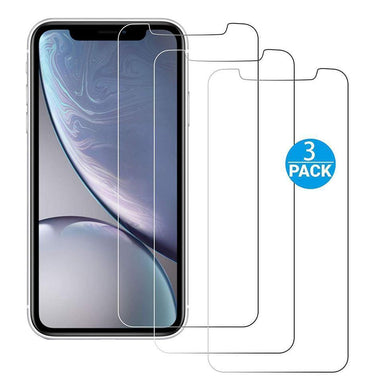 iPhone 11 / XR Glass Screen Protector w Easy Install Kit {3-Pack} - iATO Awesome Accessories 